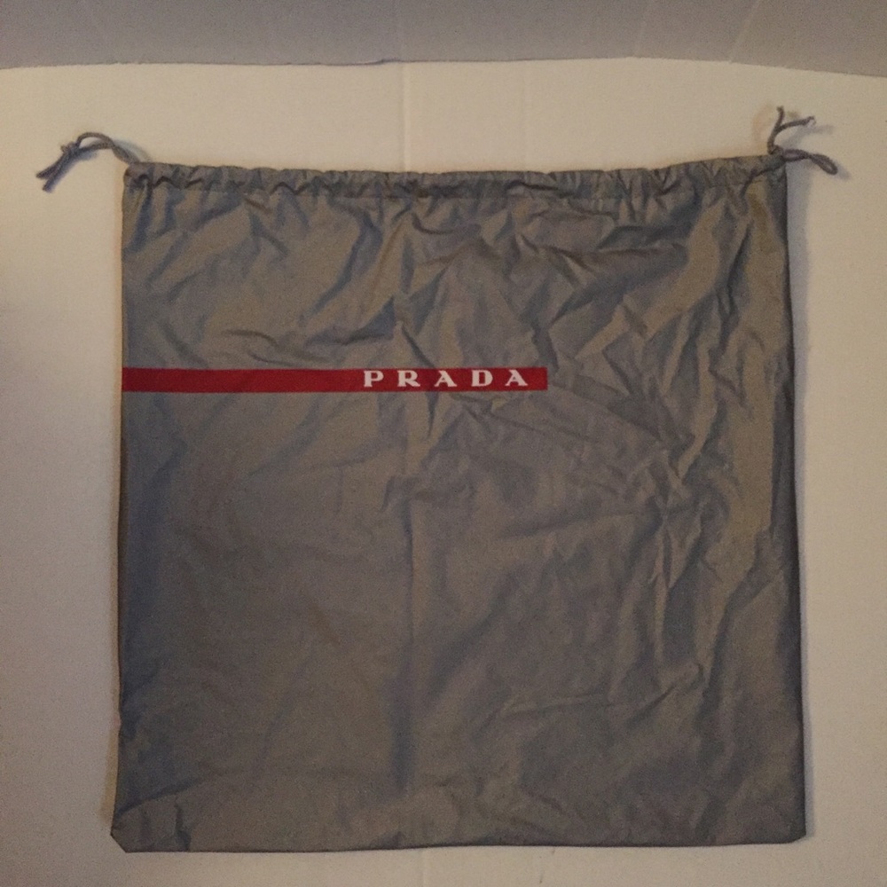 Prada Silver Drawstring Dustbag